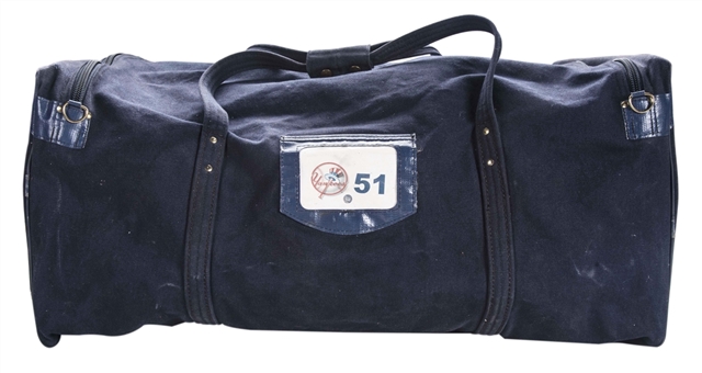 Bernie Williams New York Yankees Game Used Equipment Bag